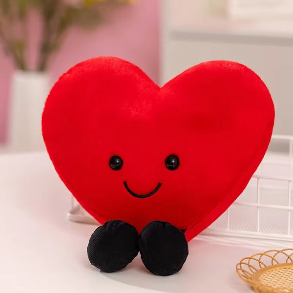 15/18/30Cm Lovely Plush Cute Heart Pillow Toy Lover Kids Friends Festival Gift Soft Plush Stuffed Red Love Heart Shape Pillow